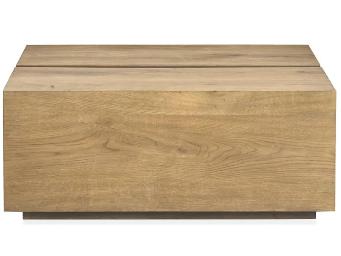 Sawyer Square Coffee Table In Rustic Caramel