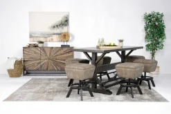 Sequoia Counter Height Swivel Stool In Espresso