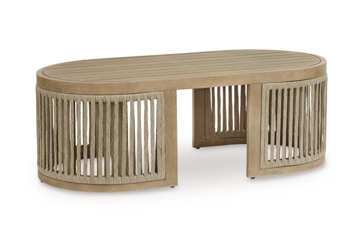 Serena Shores Outdoor Coffee Table In Beige