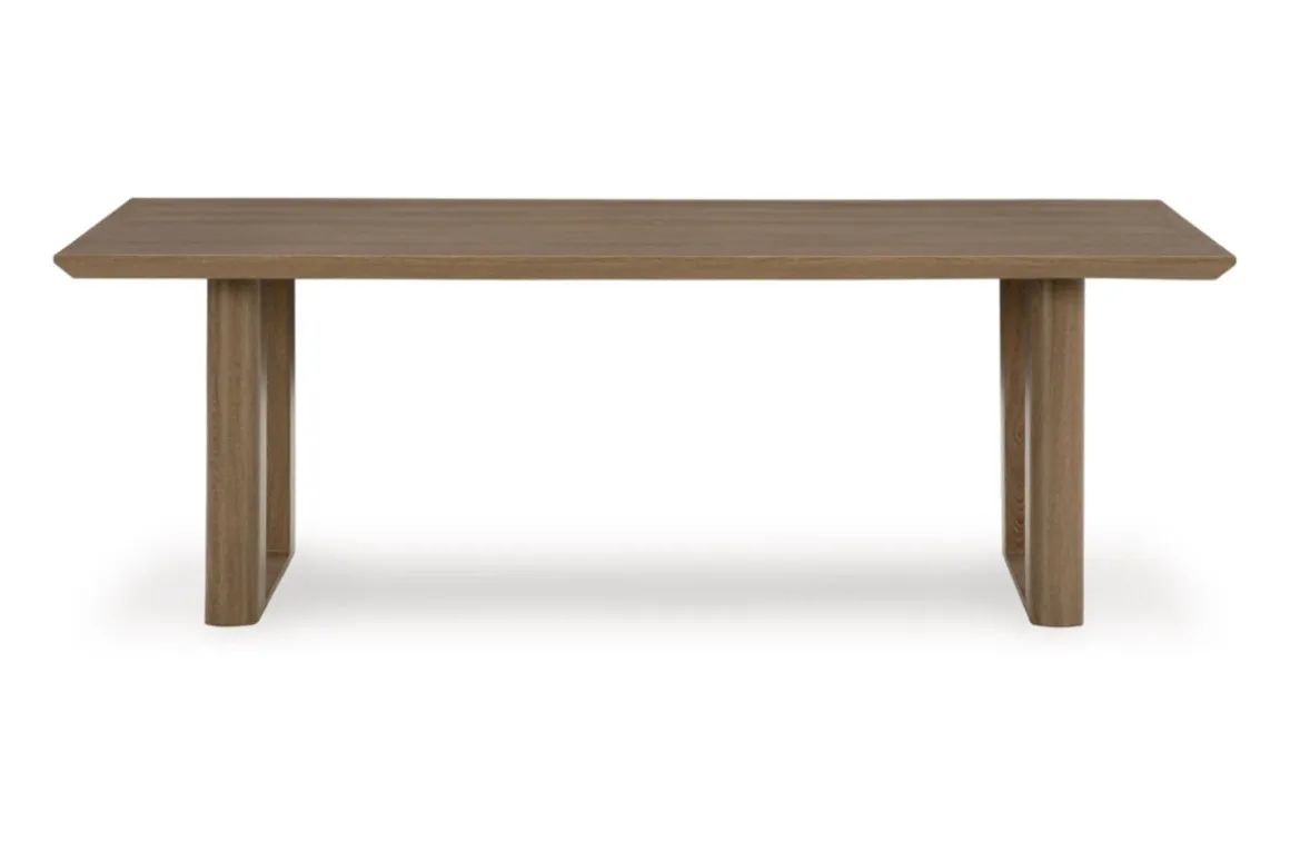 Serene Bay Outdoor Dining Table In Dark Brown