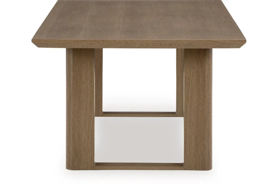 Serene Bay Outdoor Dining Table In Dark Brown