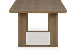 Serene Bay Outdoor Dining Table & 6 Arm Chairs In Dark Brown