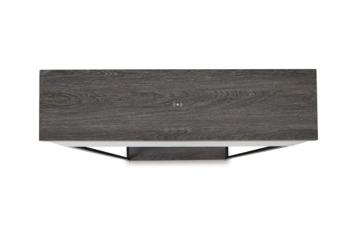 Sethlen Sofa Table In Gray/Black