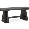Shelby Dining Table & 4 Wood Back Chairs In Coffee Bean