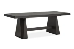 Shelby Dining Table & 4 Wood Back Chairs In Coffee Bean