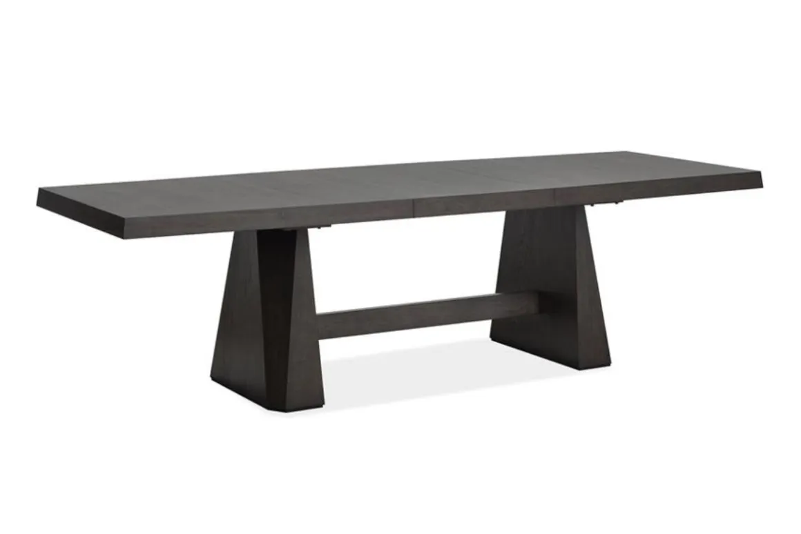 Shelby Dining Table & 4 Wood Back Chairs In Coffee Bean