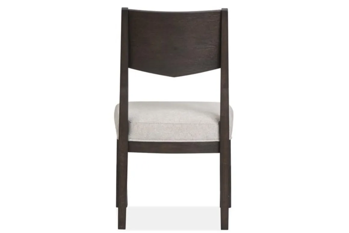 Shelby Dining Table & 4 Wood Back Chairs In Coffee Bean