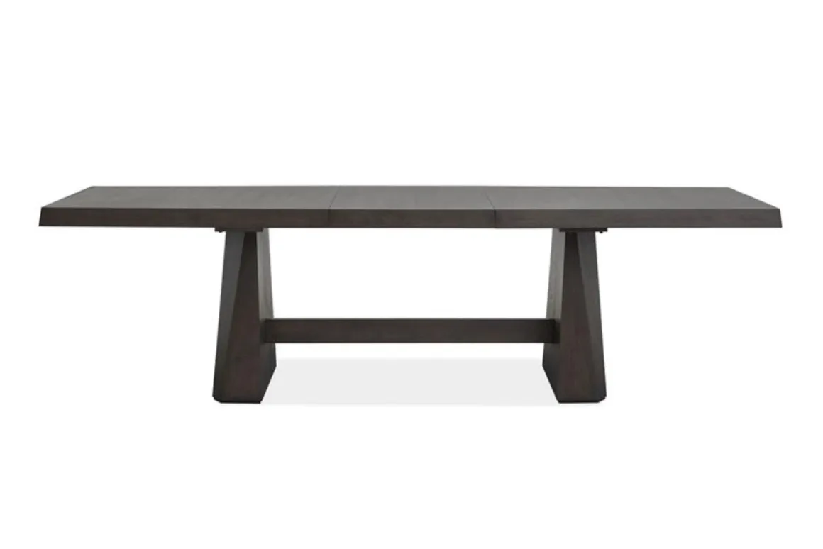 Shelby Dining Table & 4 Wood Back Chairs In Coffee Bean