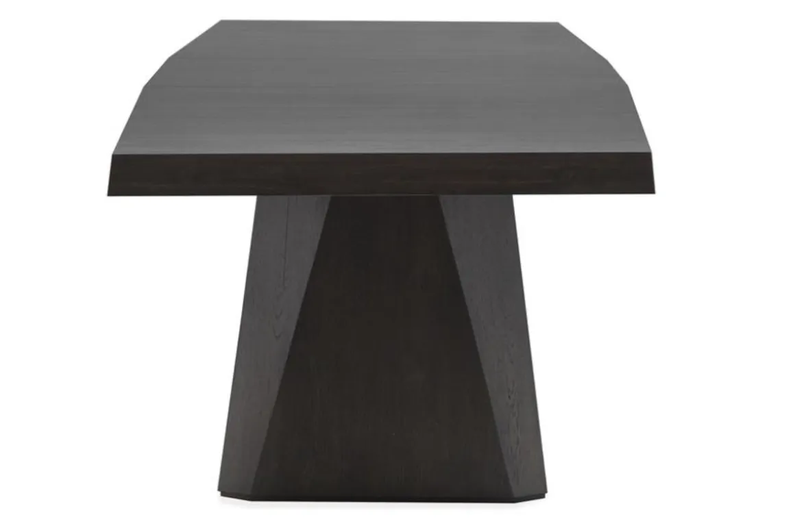 Shelby Dining Table & 4 Wood Back Chairs In Coffee Bean