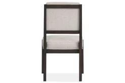 Shelby Trestle Dining Table & 6 Wood Back Chairs In Coffee Bean