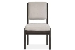 Shelby Trestle Dining Table, 4 Wood Back Chairs & 2 Upholstered Chairs In Coffee Bean