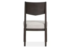 Shelby Trestle Dining Table, 4 Wood Back Chairs & 2 Upholstered Chairs In Coffee Bean