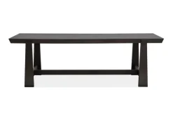 Shelby Trestle Dining Table In Coffee Bean