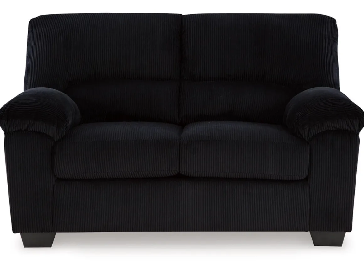 Simple Joy Sofa & Loveseat In Navy