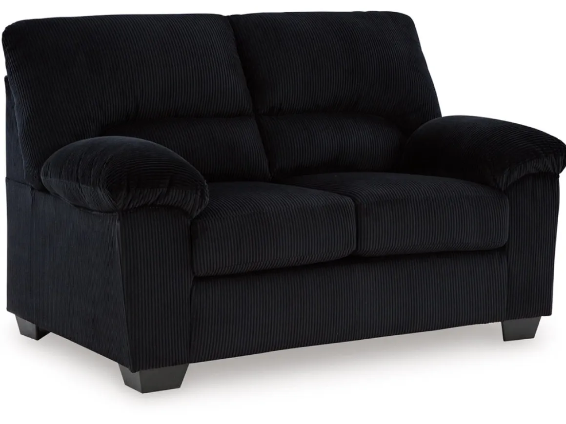 Simple Joy Sofa & Loveseat In Navy