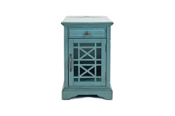 Skyy Chairside Table In Black