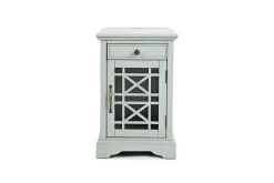 Skyy Chairside Table In Black