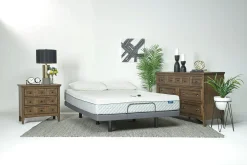 Sleepmor 10 Inch Copper Infused Medium Mattress & Adjustable Foundation, Twin