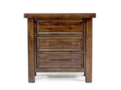 Sonora Sleigh Bed W/ Storage, Dresser, Mirror & Nightstand In Brown, Queen