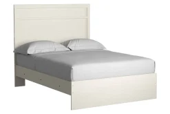 Stelsie Panel Bed, Dresser, Mirror & Nightstand In Gray, Full