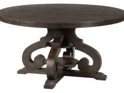 Stone Round Dining Table In White