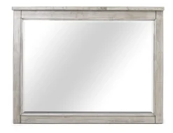 Sullivan Panel Bed W/ Storage, Dresser, Mirror & Nightstand In Drift Gray, Queen