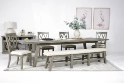 Telluride Dining Bench In Driftwood