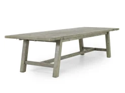 Telluride Dining Table & 6 X-Back Chairs In Driftwood