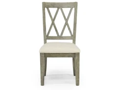 Telluride Dining Table & 6 X-Back Chairs In Driftwood