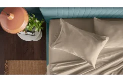 Tempur-Pedic Luxe Egyptian Sheets In Silver Mist, Twin