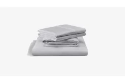 Tempur-Pedic Luxe Egyptian Sheets In Silver Mist, Twin