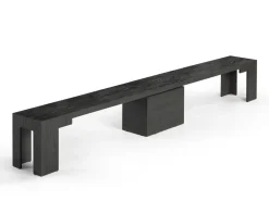 Transformer Extendable Dining Table, 4 Chairs & Bench In Scandinavian Oak