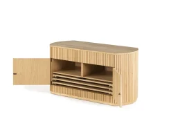 Transformer Round Server In Scandinavian Oak