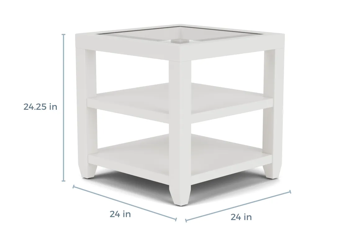 Urban End Table In White