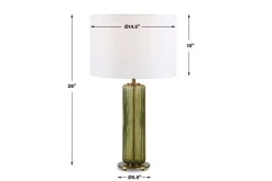 Vera Glass Lamp In Green