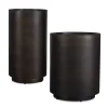 Volcan Planter Vase In Bronze, Set Of 2