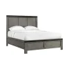 Wade Panel Bed In Gray, Queen