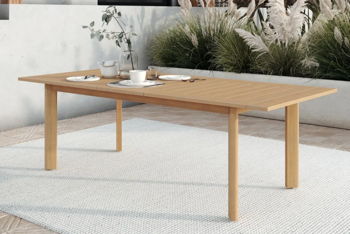 Wesley Outdoor Dining Table In Natural