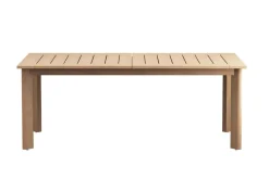 Wesley Outdoor Dining Table & 4 Chairs In White/Natural