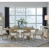 White Oak Dining Table, 4 Chairs & 2 Arm Chairs In Butternut