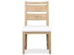 White Oak Dining Table, 4 Chairs & 2 Arm Chairs In Butternut