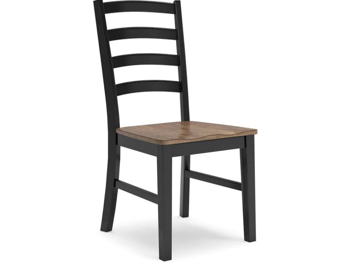 Wildenauer Side Chair In Brown/Black, Set Of 2