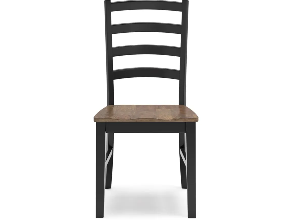 Wildenauer Side Chair In Brown/Black, Set Of 2
