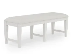 Willowbrook Dining Table, 4 Chairs & Bench In Pebble, Slat