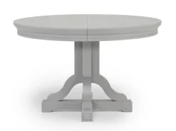 Willowbrook Round Dining Table & 4 Chairs In Pebble, Slat
