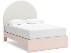 Wistenpine Panel Bed W/ Storage In Blush, Twin