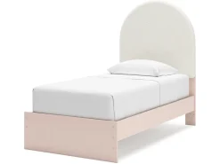 Wistenpine Panel Bed W/ Storage In Blush, Twin