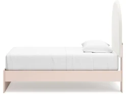 Wistenpine Panel Bed W/ Storage In Blush, Twin