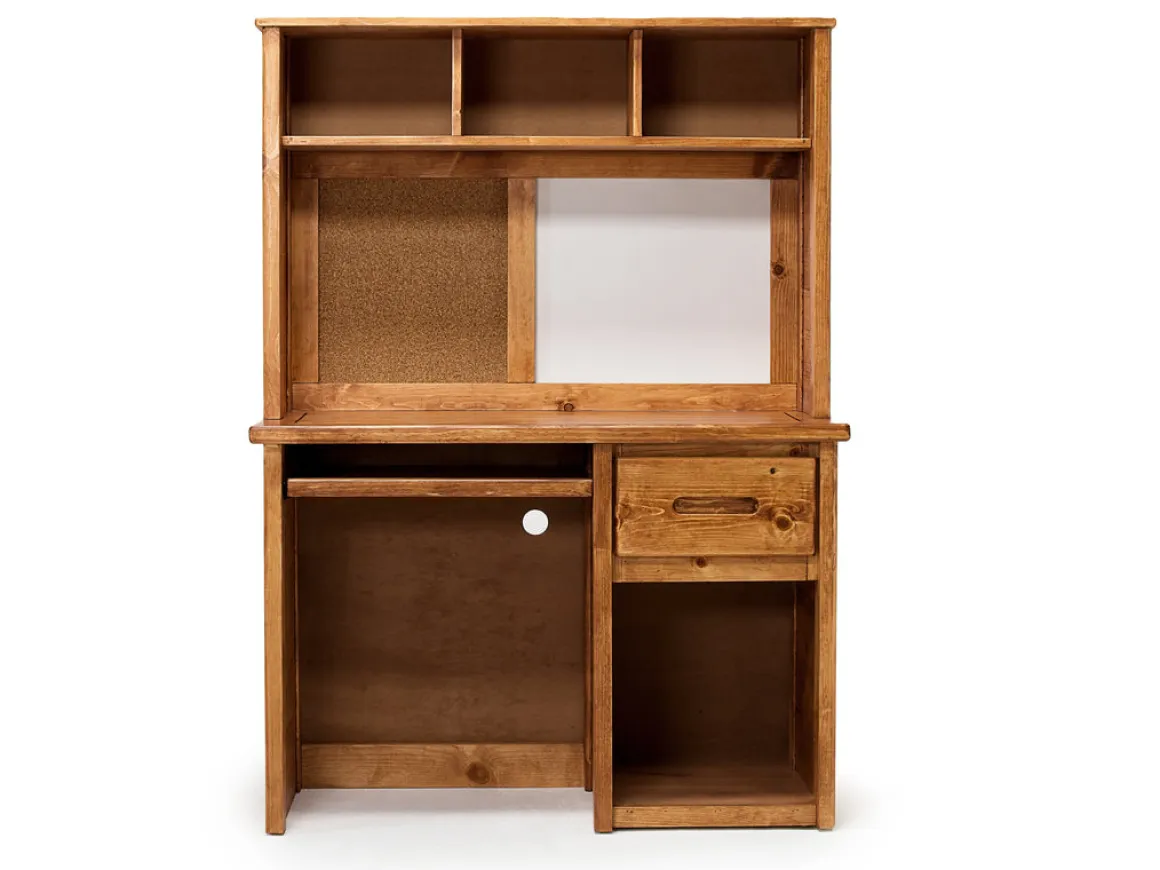 Young Pioneer Desk & Hutch In Natural