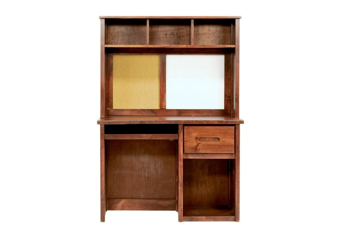 Young Pioneer Desk & Hutch In Natural